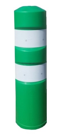 Cestný smerový stĺpik zelený - baliseta