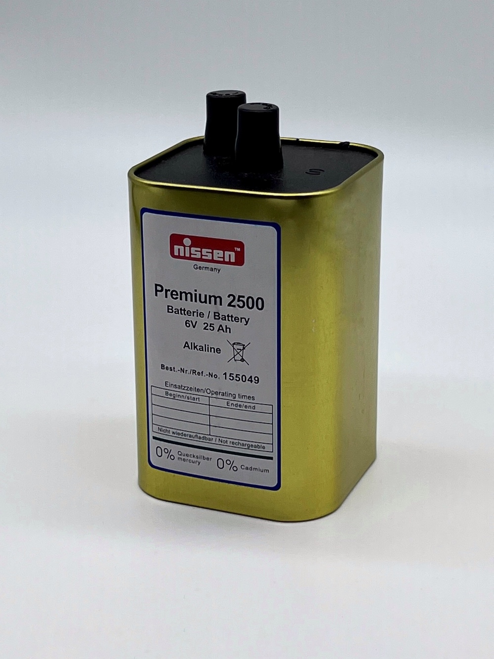 Batéria pre výstražné svetlá 6 V - 25 Ah