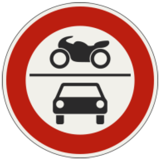 Zákaz vjazdu pre všetky motorové vozidlá 232