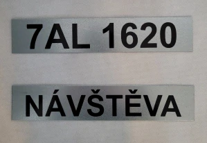 Ceduľka na obrubník r. 290 x 55 mm