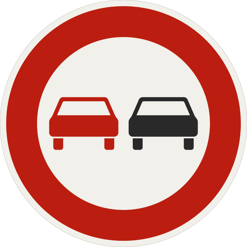 Zákaz predchádzania 254