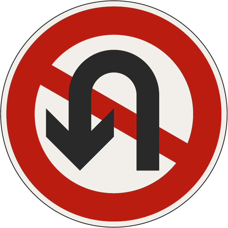 Zákaz otáčania - 216