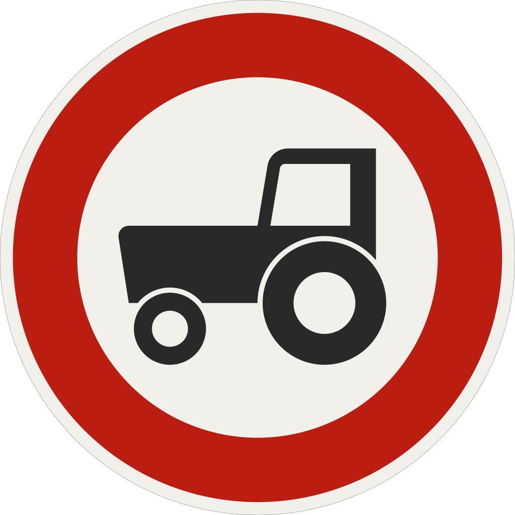 Zákaz vjazdu pre zvláštne motorové vozidlá 233 - 55