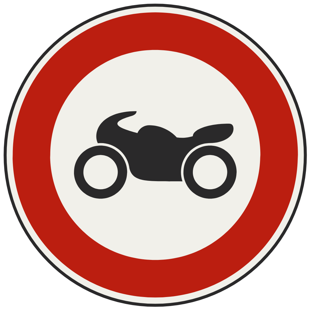 Zákaz vjazdu motocyklov 233 - 56