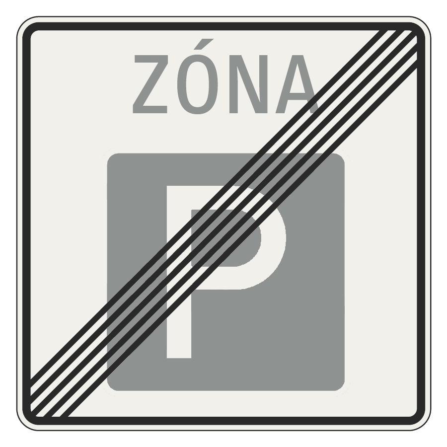 Koniec parkovacej zóny 278